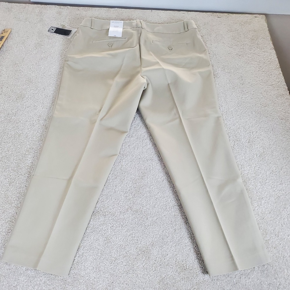 Liz Claiborne Emma Ankle Pants Size 16 SLIM Straight Leg Tan NWTGS - Picture 15 of 15